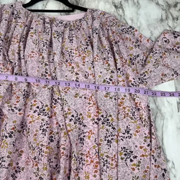 Elliette Tate Silk Ditsy Floral Mini Dress Feminine Romantic Size 6 Fairy - Picture 8 of 10